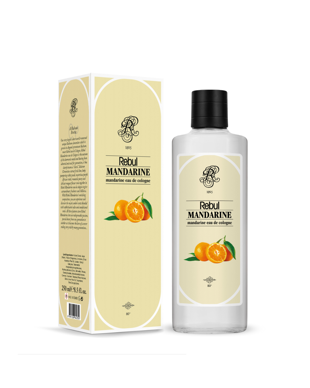 Rebul Mandarine Eau de Cologne / Kolonya 250 ml